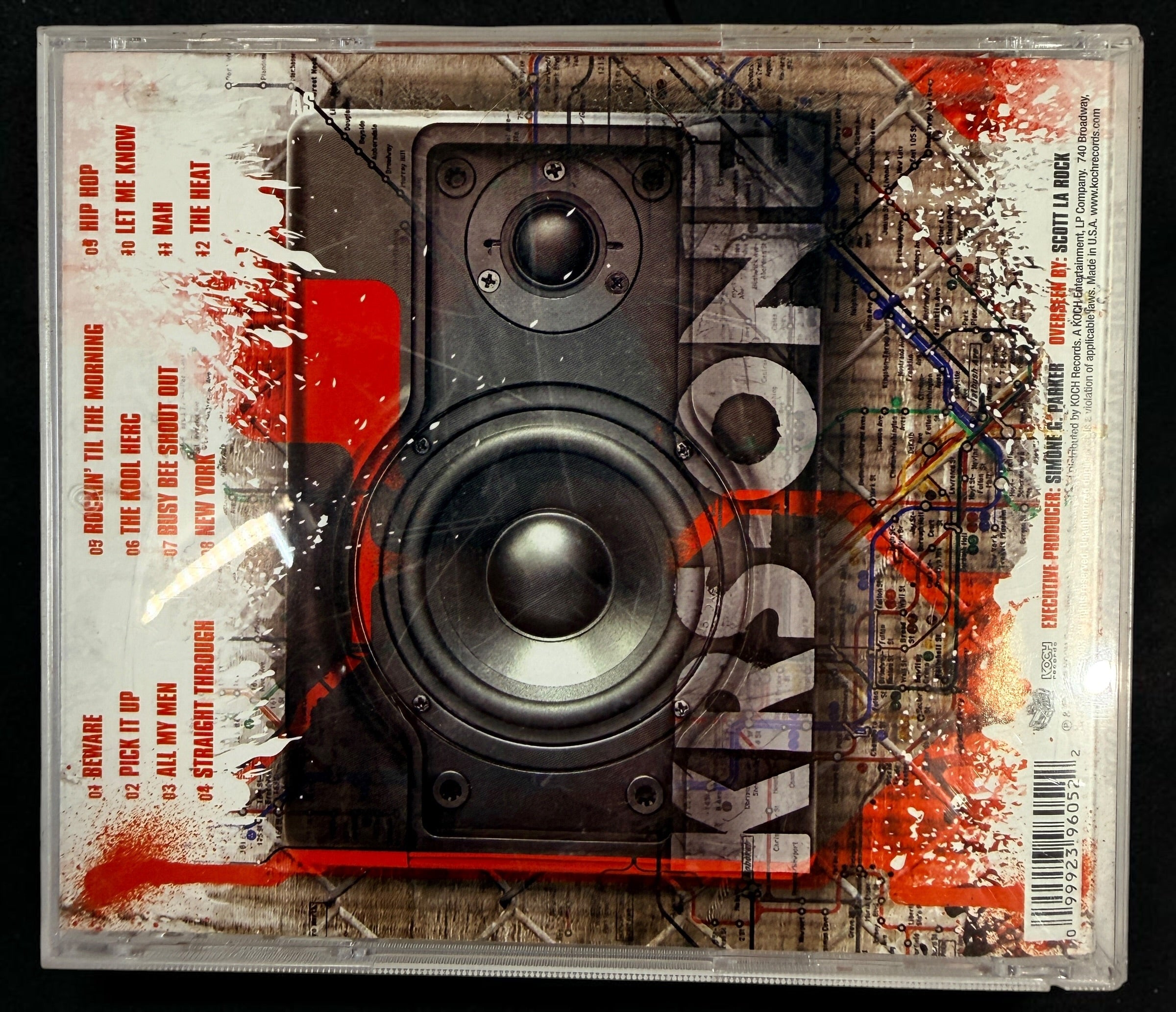 KRS-One Maximum Strength 2008 CD on Koch Records, original U.S. explicit edition featuring 12 tracks of classic East Coast conscious hip-hop.