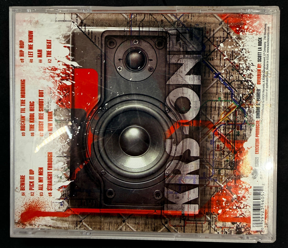 KRS-One Maximum Strength 2008 CD on Koch Records, original U.S. explicit edition featuring 12 tracks of classic East Coast conscious hip-hop.