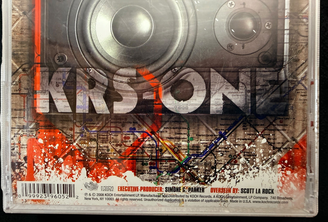 KRS-One Maximum Strength 2008 CD on Koch Records, original U.S. explicit edition featuring 12 tracks of classic East Coast conscious hip-hop.