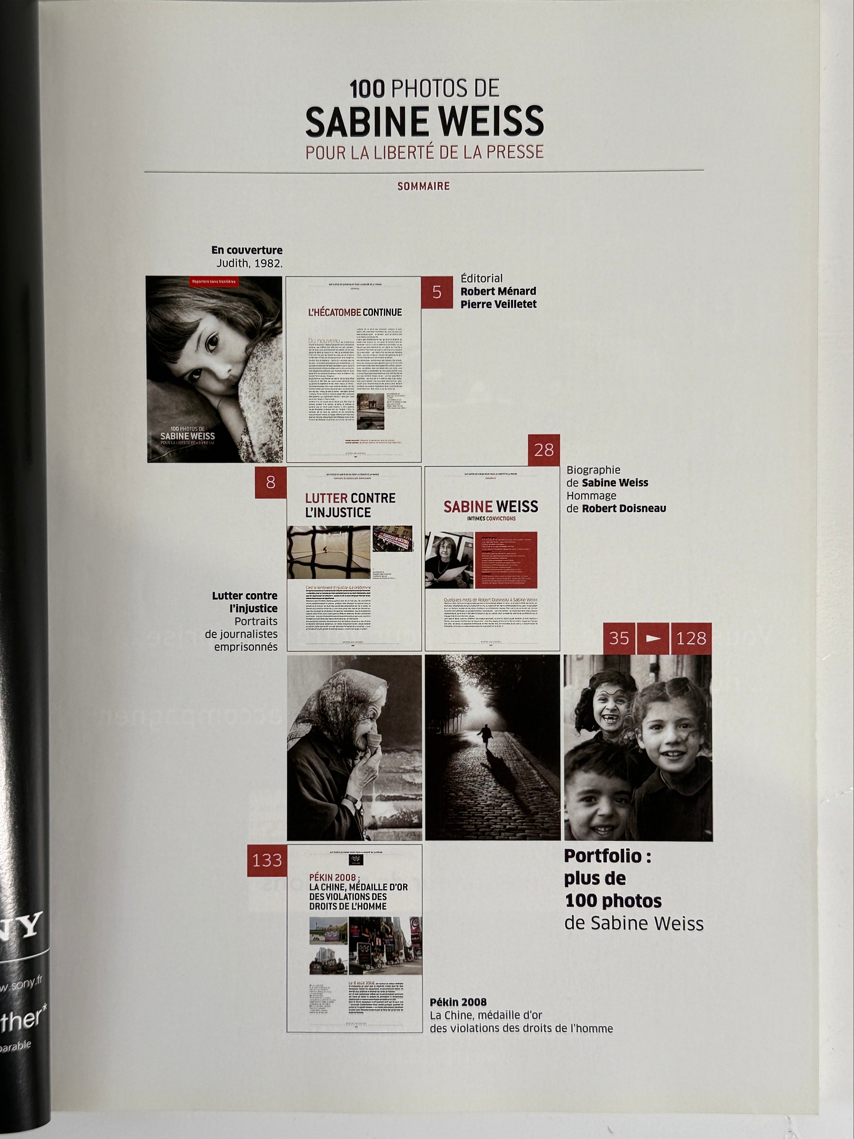 Livre photo Sabine Weiss – Édition humaniste RSF