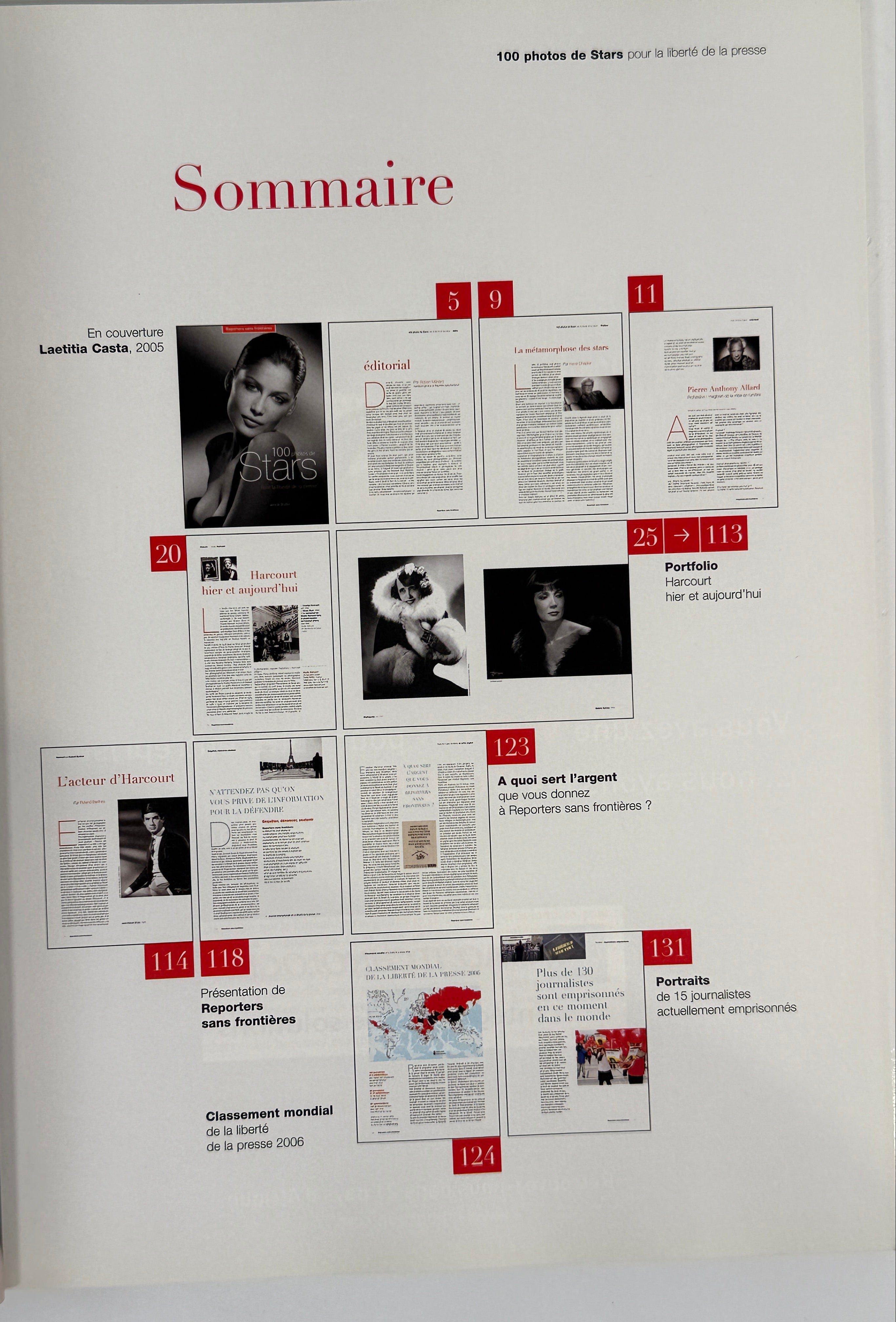 Harcourt Celebrities Photobook – RSF 100 Photos de Stars (2006)