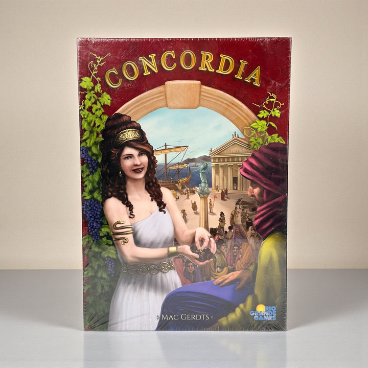 Concordia board game sealed Rio Grande Mac Gerdts. Strategy euro classic with high hobby demand. Brand new, sealed, complete. Ships from Montreal, Canada.