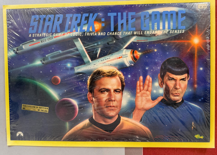 Vintage 1992 Star Trek The Game numbered Collector’s Edition, No. 067,081 of 200,000, with sealed trivia cards, certificate and original Star Trek artwork.