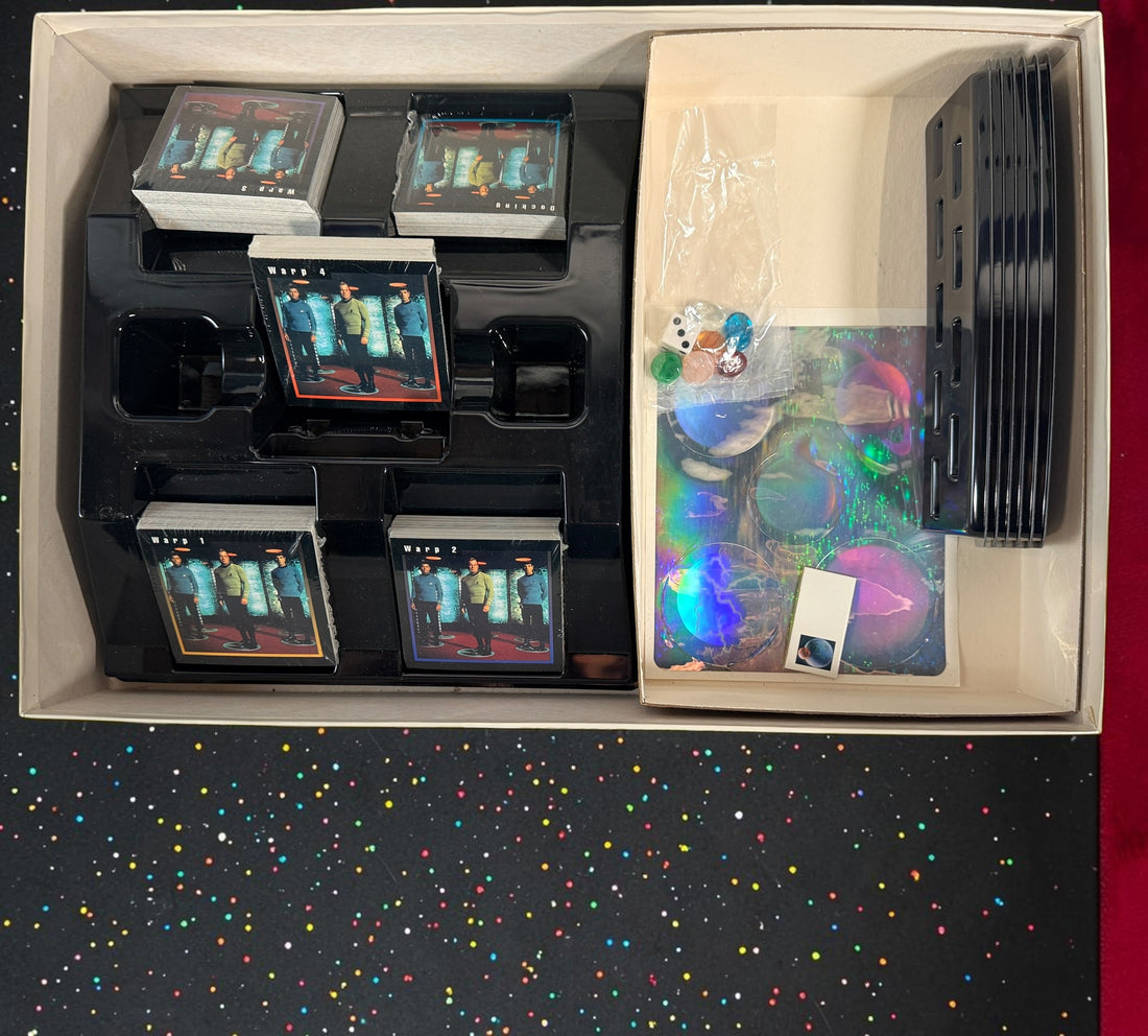 Vintage 1992 Star Trek The Game numbered Collector’s Edition, No. 067,081 of 200,000, with sealed trivia cards, certificate and original Star Trek artwork.
