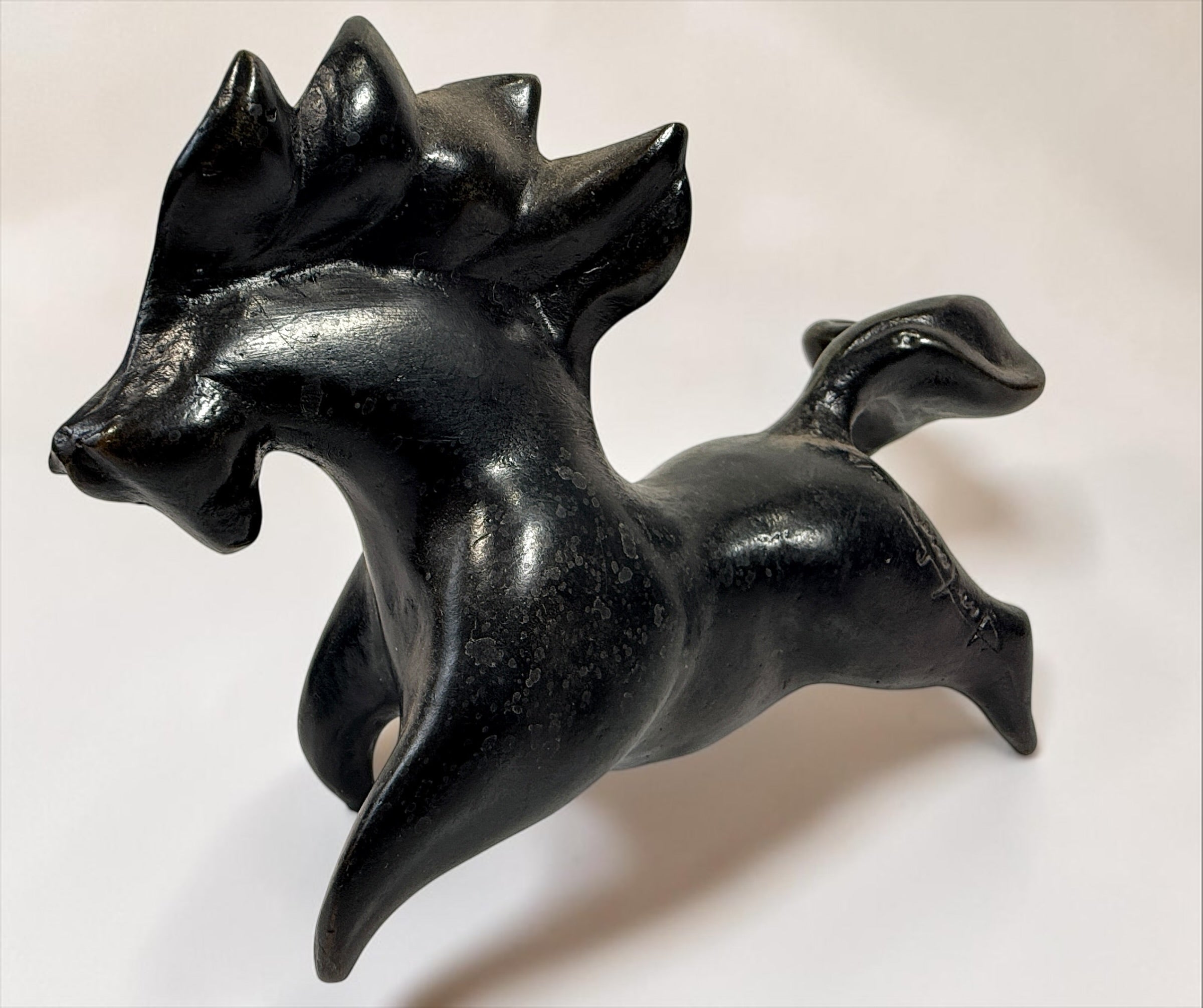 Jean-Louis Toutain limited-edition bronze horse sculpture, signed and numbered 2/8, with dark patina and Toutain Fondeur Flourens foundry mark.