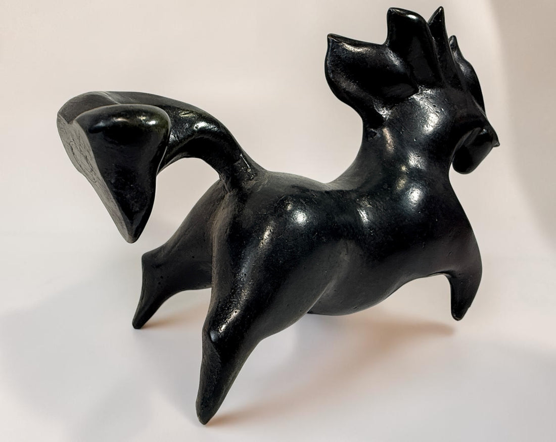 Jean-Louis Toutain limited-edition bronze horse sculpture, signed and numbered 2/8, with dark patina and Toutain Fondeur Flourens foundry mark.