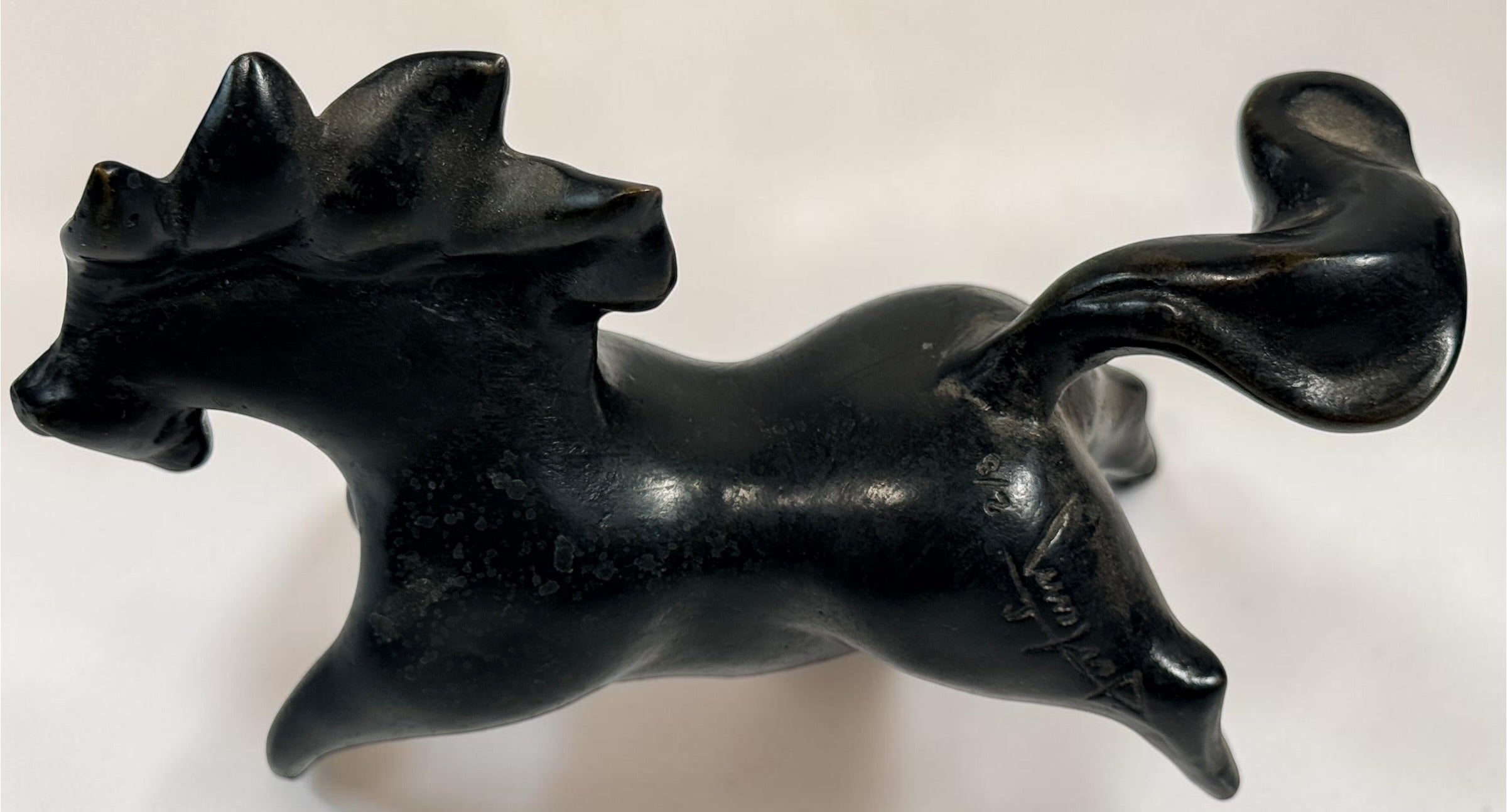 Jean-Louis Toutain limited-edition bronze horse sculpture, signed and numbered 2/8, with dark patina and Toutain Fondeur Flourens foundry mark.