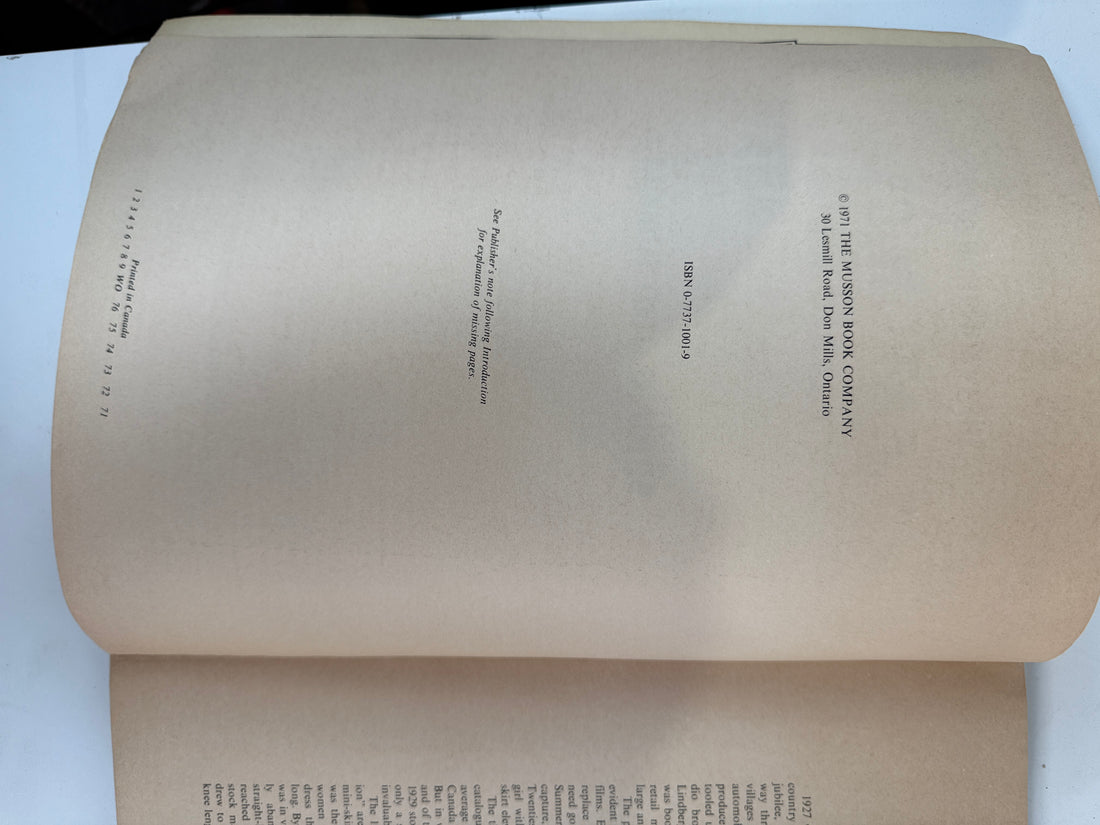 Catalogue Eaton printemps-été 1927 – Réimpression Musson