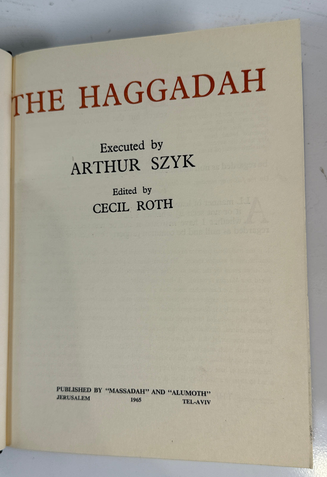 🕍La Haggadah – Illumination d'Arthur Szyk (Édition Velvet 1965)