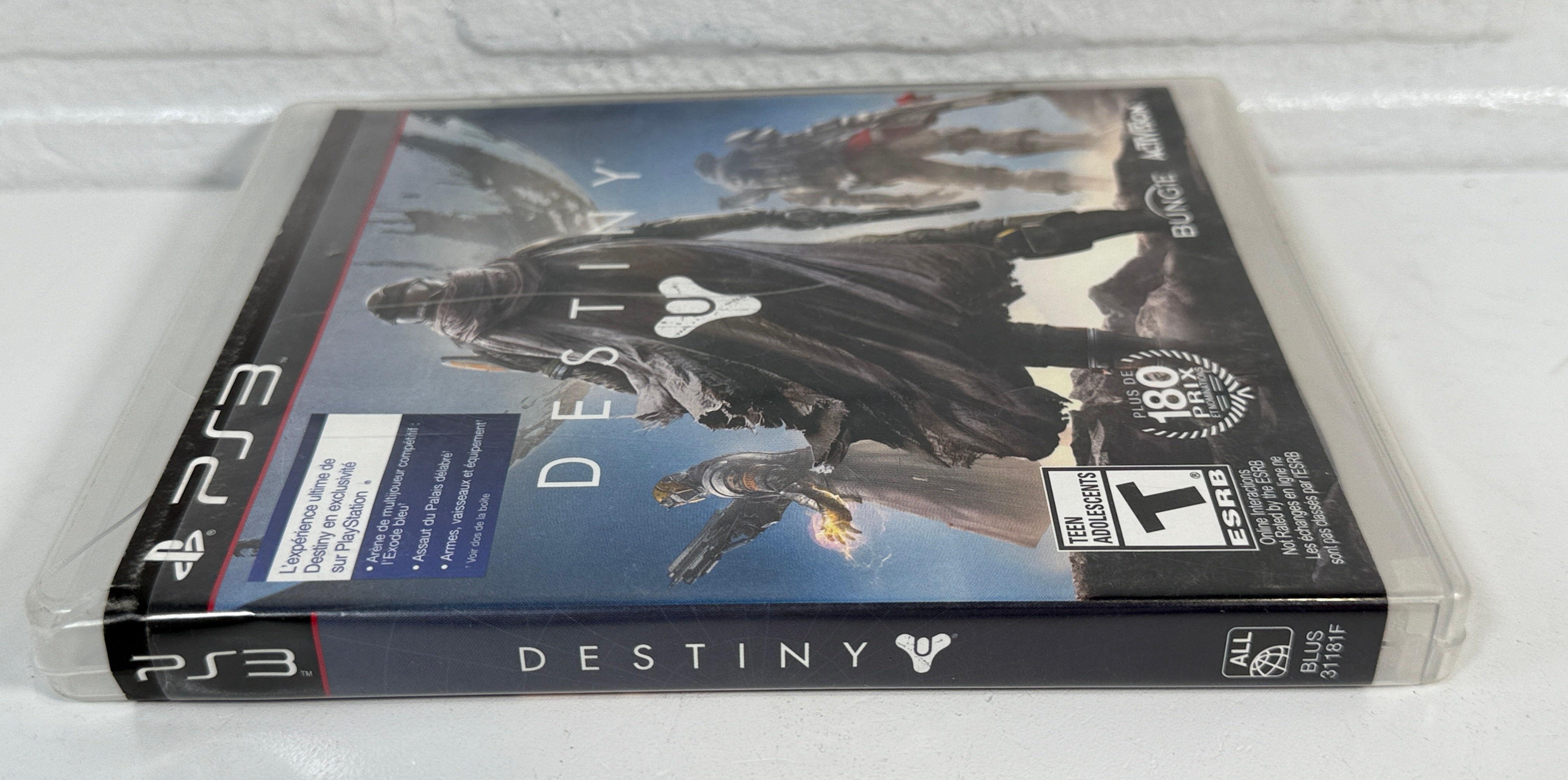 Video game case for 'Destiny' on a white background
