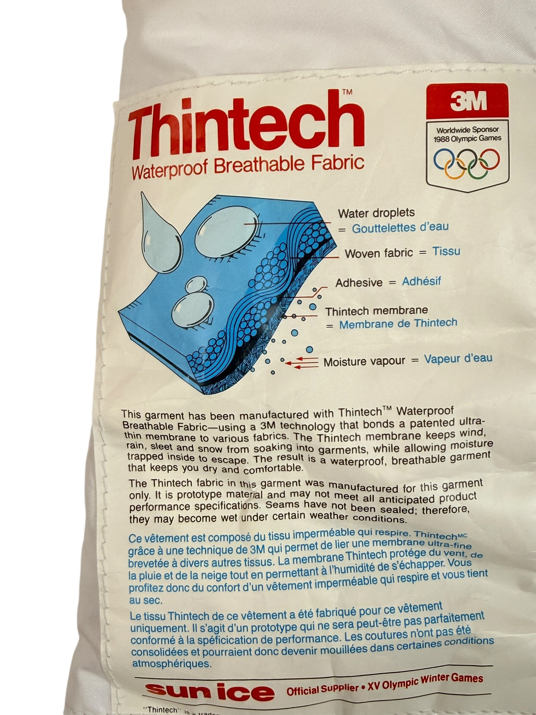 Vintage ,1988 Sun Ice ,Canada Olympic, Petro-Canada Ski Suit, Size ML.