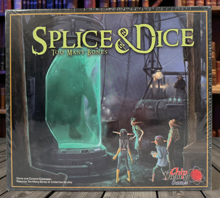 Sealed Too Many Bones Splice and Dice expansion. Hard to find CTG title with new Tyrants and dice modes. Collector condition. Ships from Montreal.