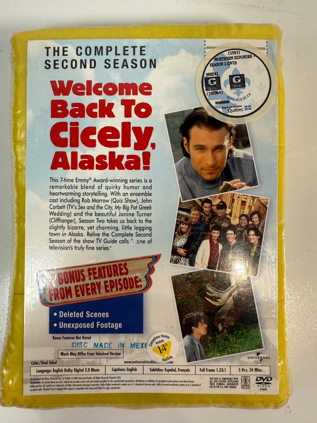 Northern Exposure Season 2 DVD – Puffy Jacket Edition, Sealed