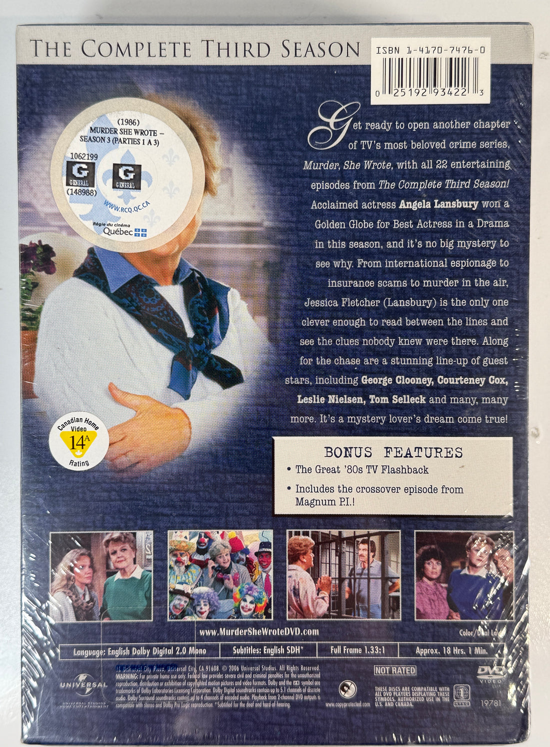 Murder, She Wrote Season 3 – Sealed DVD Box Set (2006