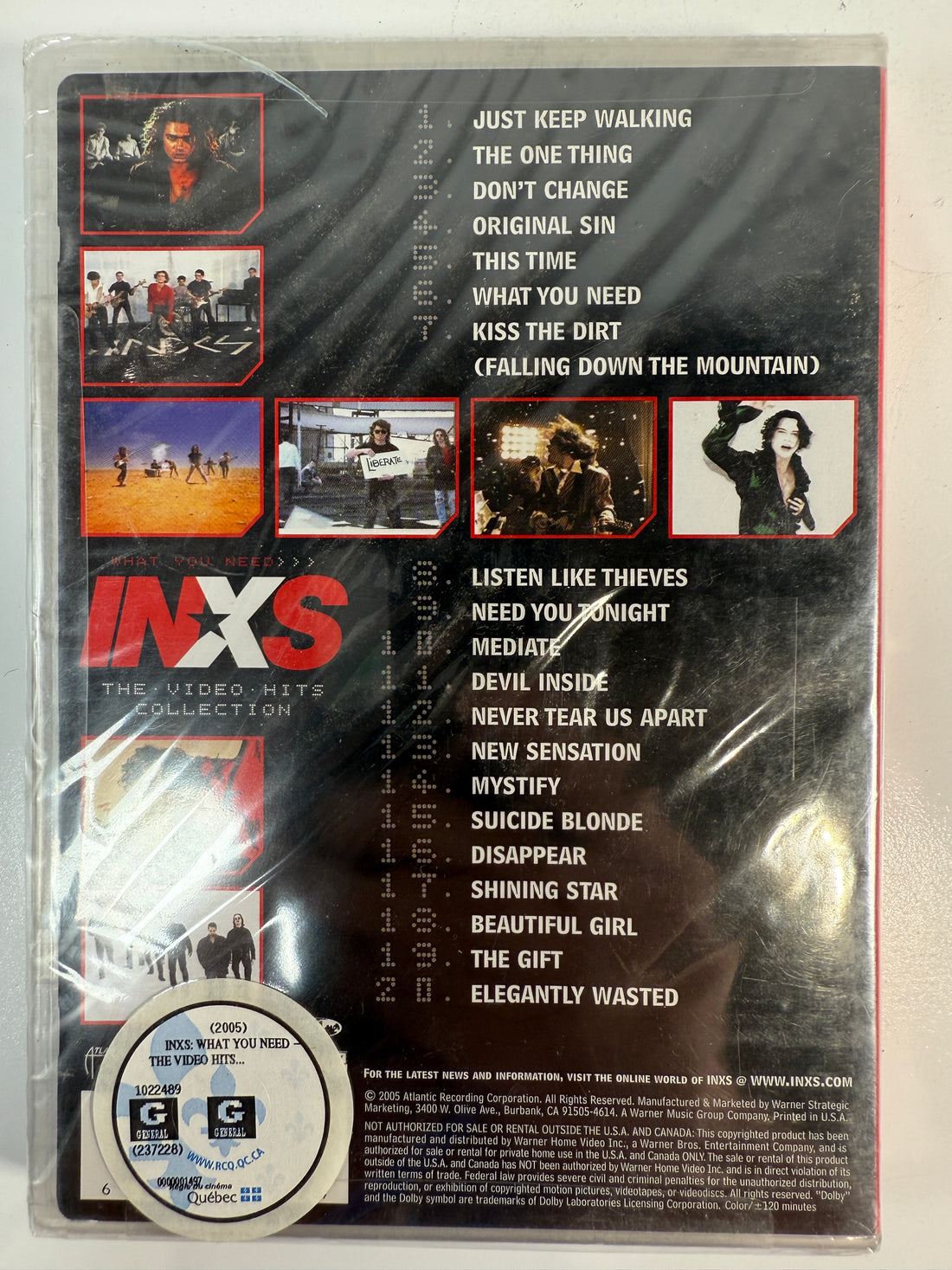 INXS – What You Need: The Video Hits DVD (Sealed, 2005)
