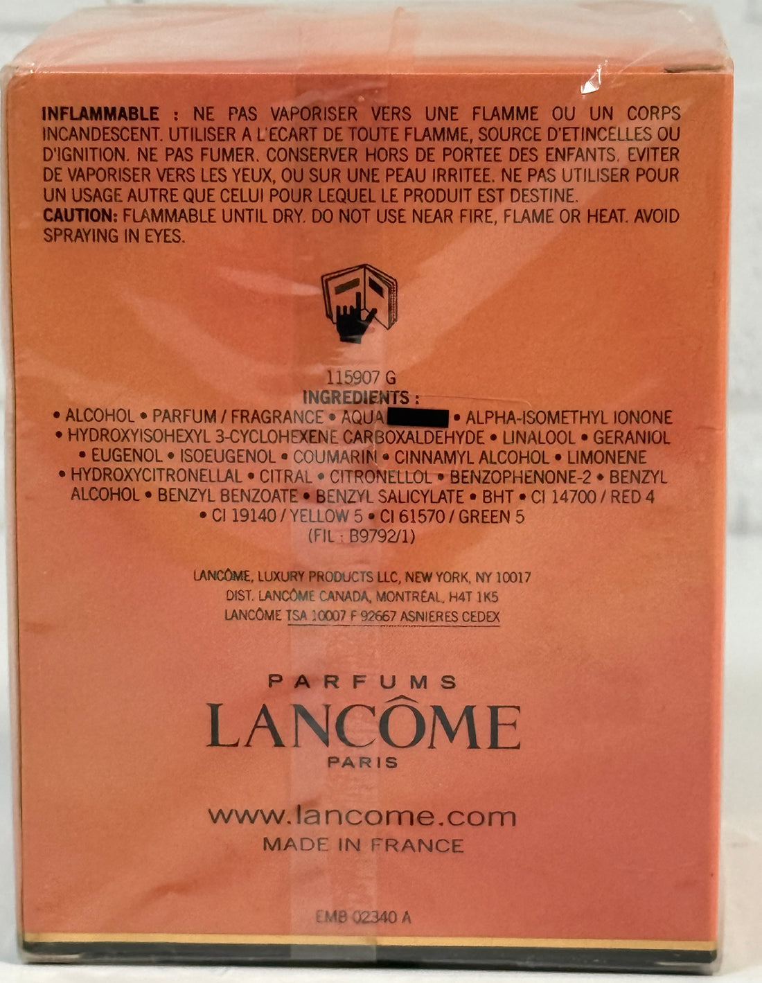 Vintage Trésor Eau de Parfum 50ml – Sealed Lancôme (1990s)