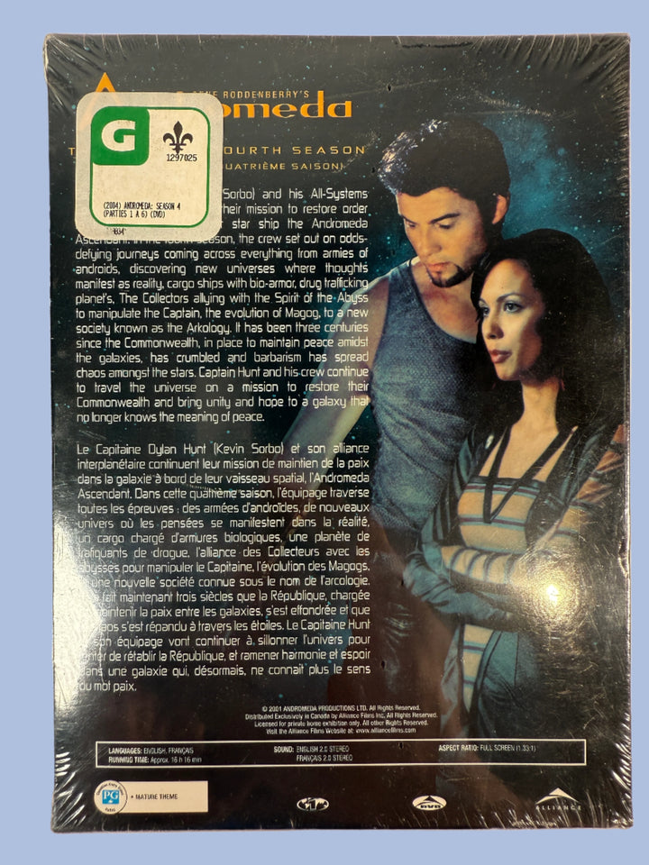 Andromeda Season 4 DVD Set – Sealed (2004, 6-Disc)