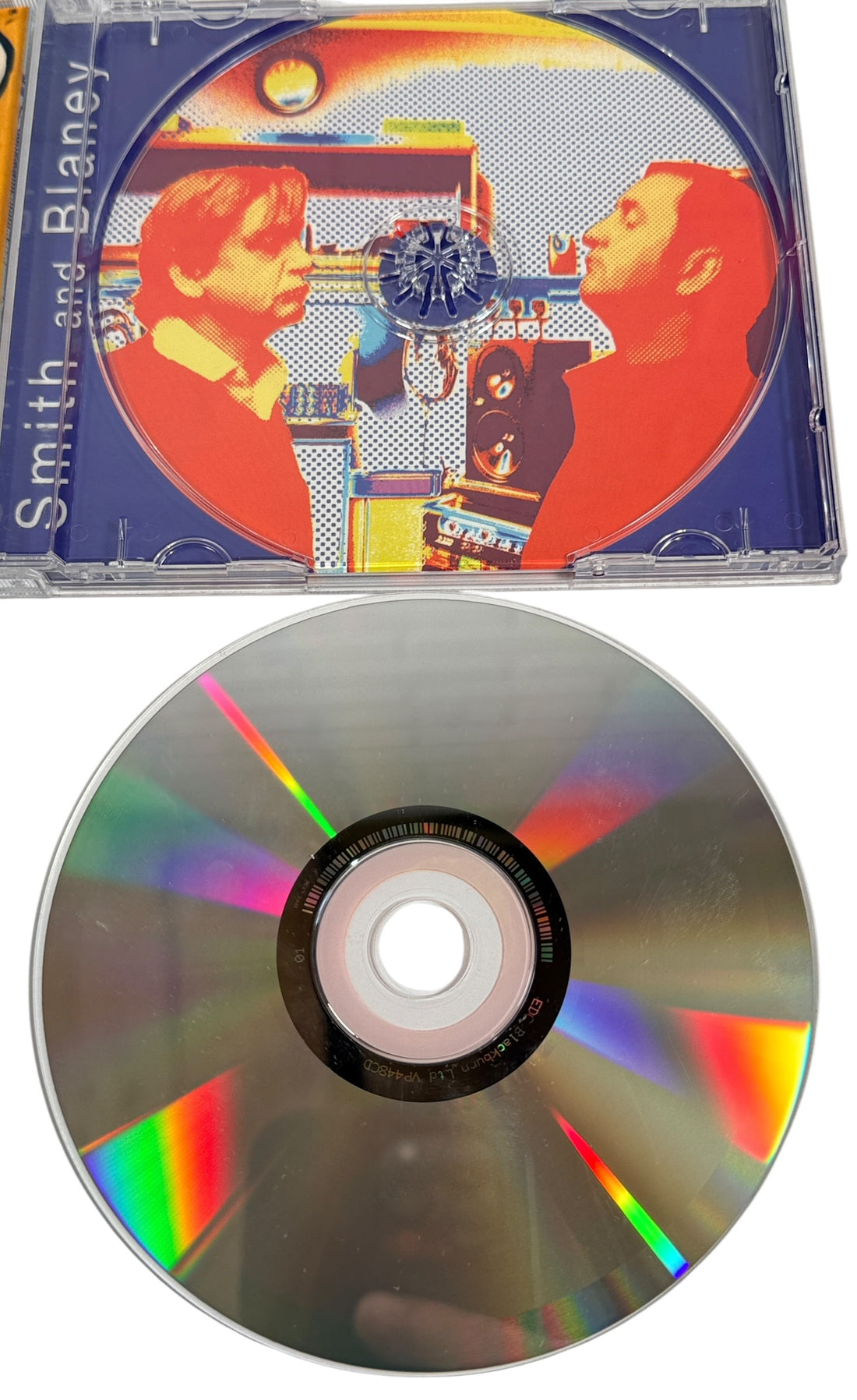 1998 experimental CD by Mark E. Smith of The Fall with Ed Blaney. Spoken word and avant-garde post-punk collaboration on Voiceprint.