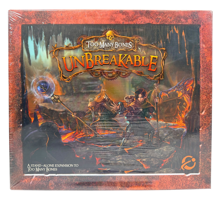 Factory sealed Too Many Bones Unbreakable stand-alone expansion. Premium dice RPG by Chip Theory Games. New, sealed, complete, collector-ready.
