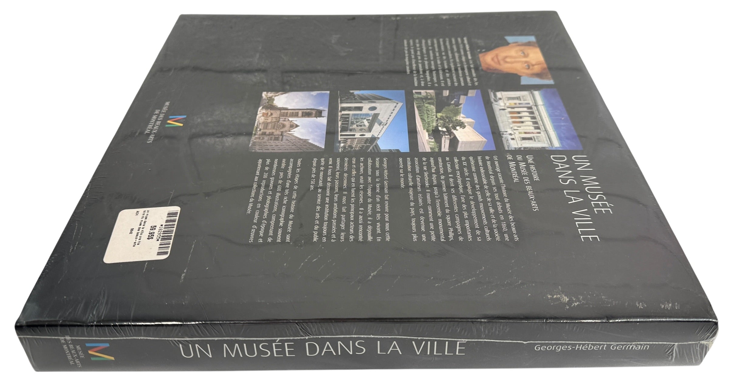 Sealed museum hardcover on the history of the Montreal Museum of Fine Arts. French language art and architecture book by Georges-Hébert Germain.