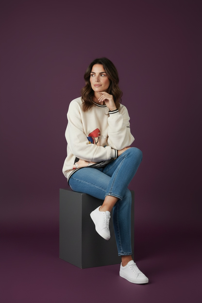 Vintage 80s Adidas cycling pullover in L/XL with bold cyclist graphics and CYCLING back print. 100% cotton. Vintage condition with visible stains.