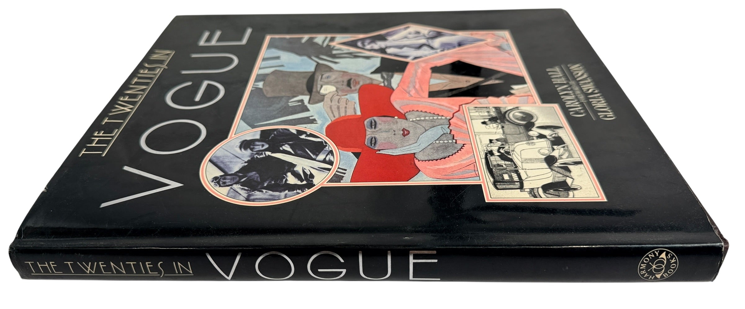 The Twenties in Vogue hardcover fashion history book. Illustrated 1920s style, culture, and Vogue archives. Art Deco era coffee table reference with dust jacket.