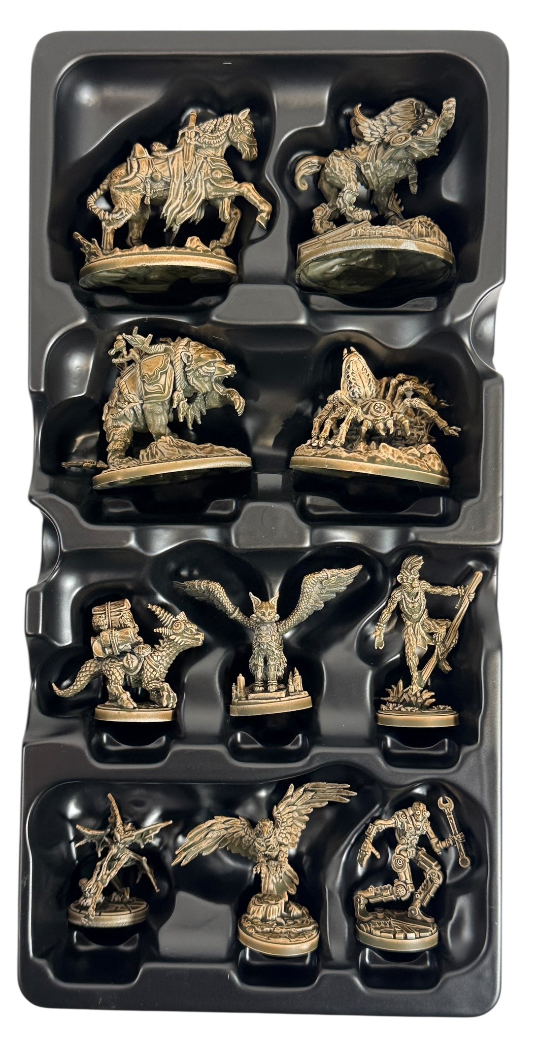 Awaken Realms Heroes and Companions bronze miniature vault set. Premium resin tabletop upgrade miniatures for collectors, RPG display, and board game enthusiasts.