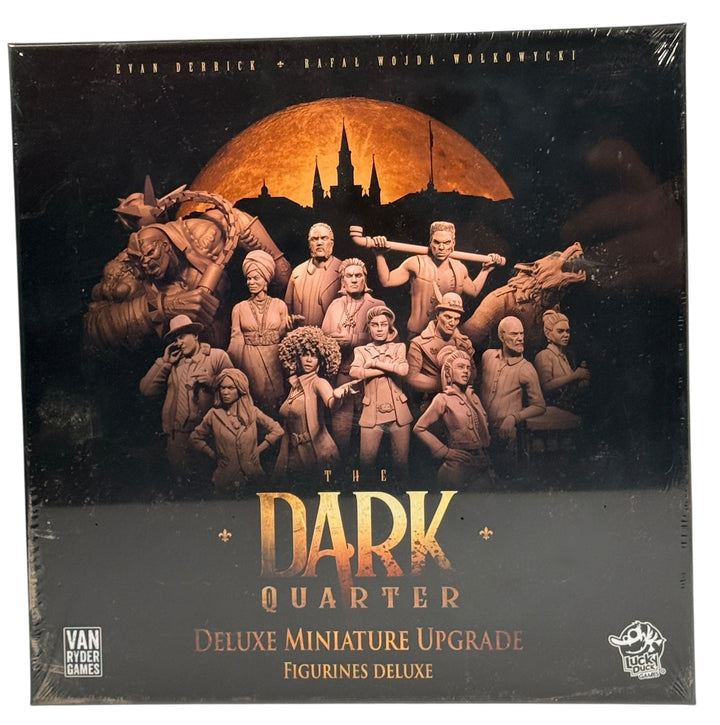 Factory sealed Dark Quarter Deluxe Miniature Upgrade with 20 NPC figures. Official Van Ryder Games expansion. Requires base game. Collector-grade condition.