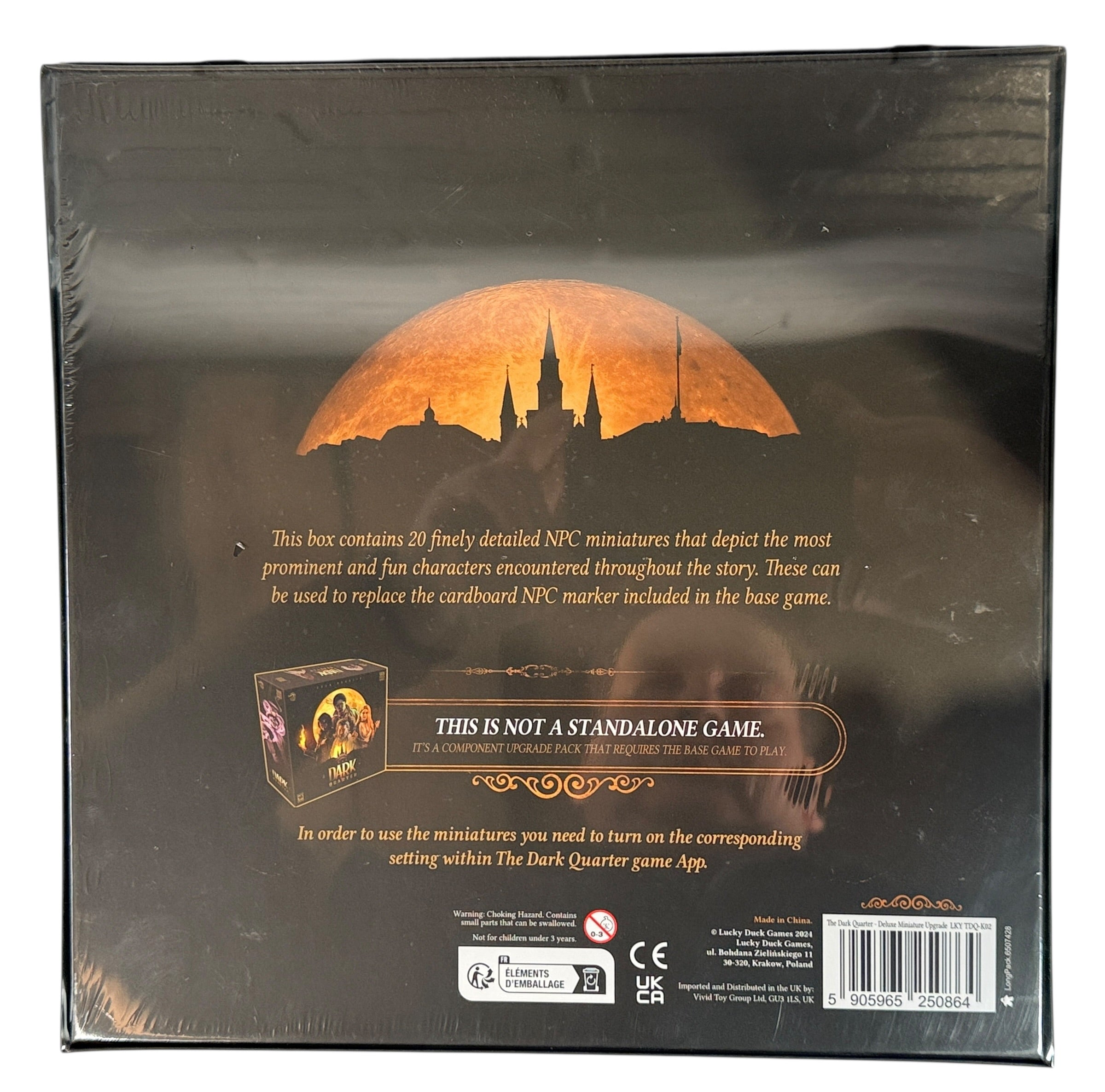 Factory sealed Dark Quarter Deluxe Miniature Upgrade with 20 NPC figures. Official Van Ryder Games expansion. Requires base game. Collector-grade condition.