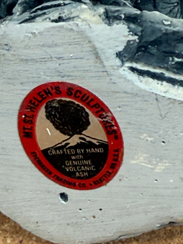 Mt. St. Helens Owl Sculpture – Volcanic Ash Handcrafted