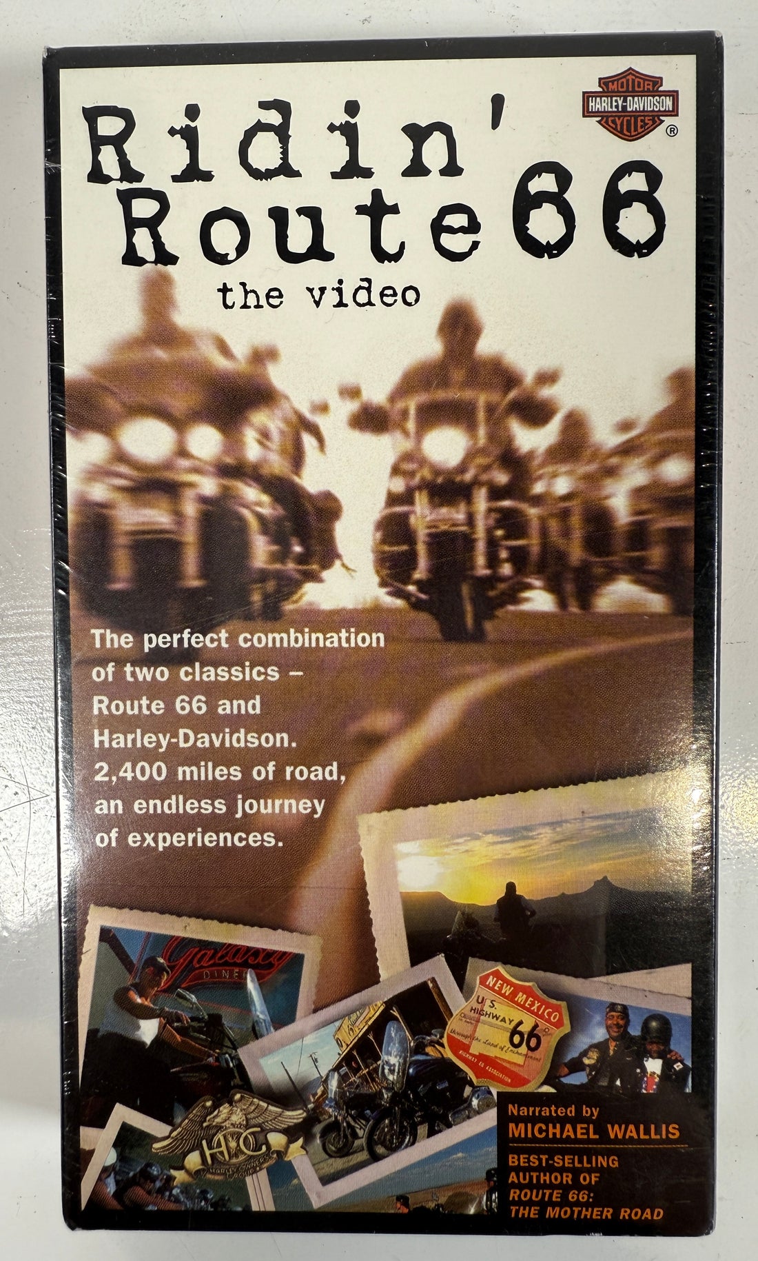 Ridin’ Route 66 VHS – Harley-Davidson Road Trip (Sealed)