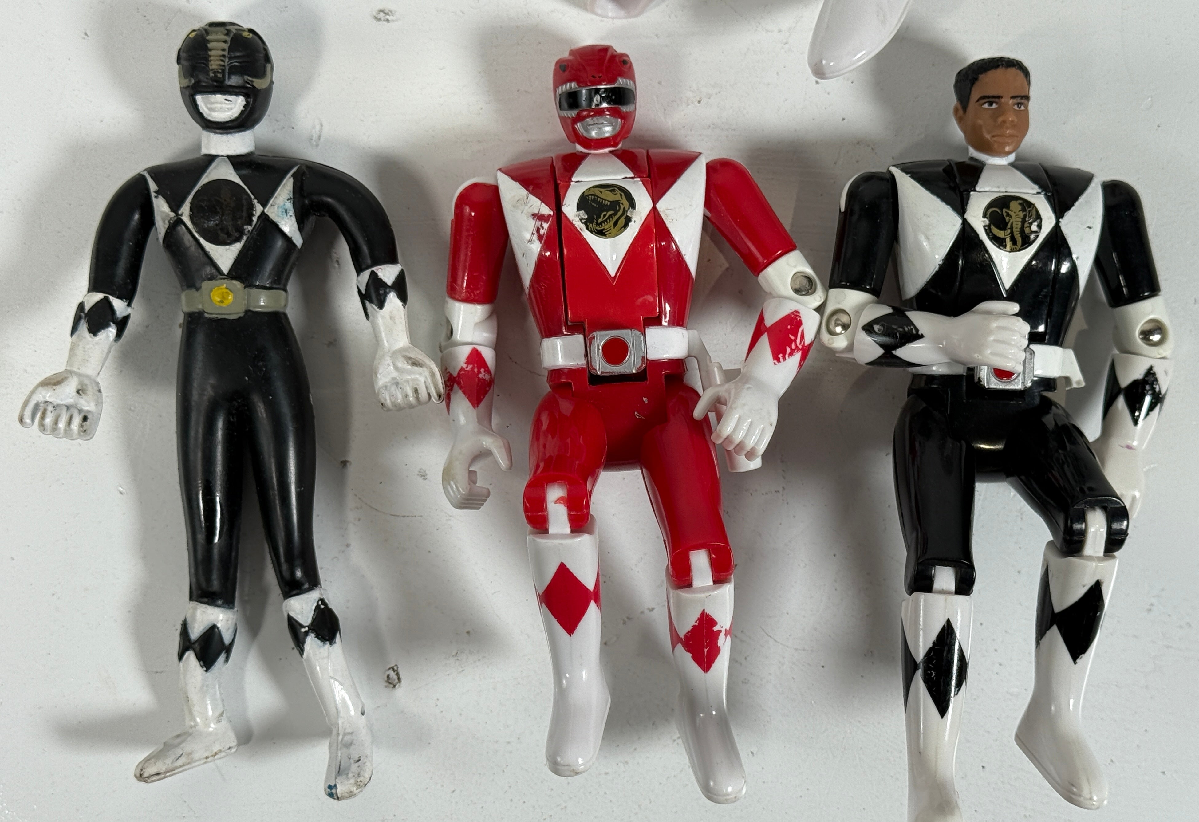 Figurines vintage Power Rangers Mighty Morphin – Lot de 5 (Bandai, 1993-1996)