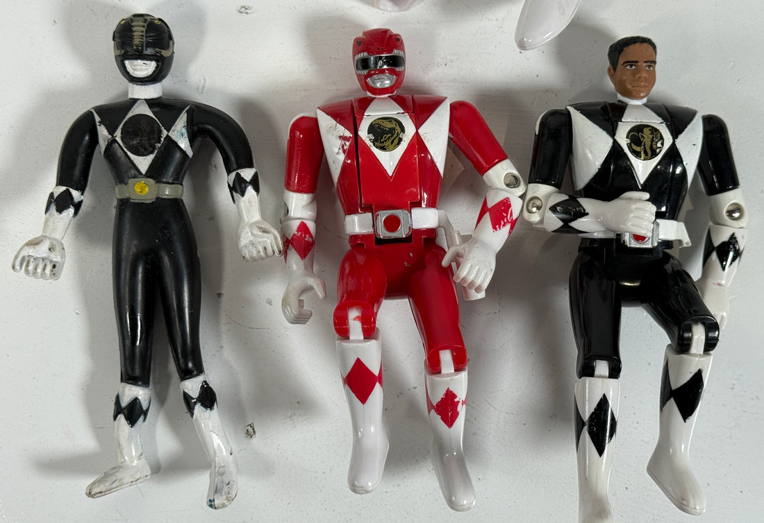 Figurines vintage Power Rangers Mighty Morphin – Lot de 5 (Bandai, 1993-1996)