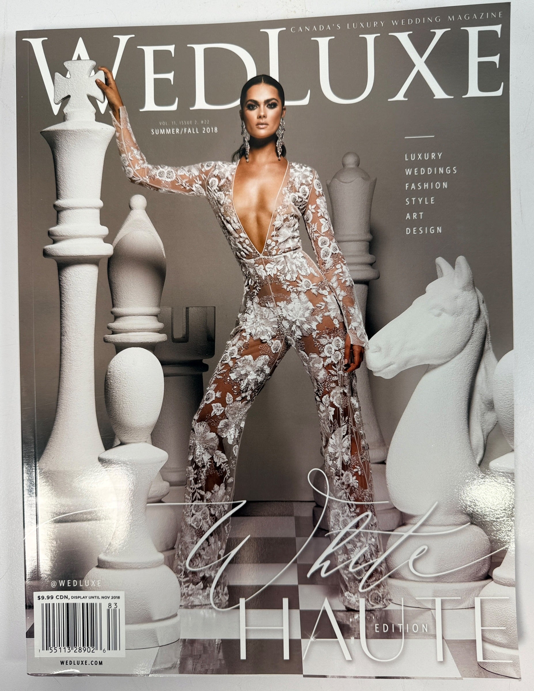 Shop WedLuxe Summer/Fall 2018 White Haute magazine, Toronto &amp; Eastern Canada edition, featuring luxury bridal fashion, wedding décor and design inspiration.