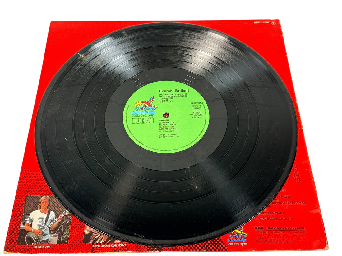 Original 1976 Afro-funk LP by Ekambi Brillant. Nayô-Nayô French pressing on BBZ/RCA. VG vinyl, iconic African funk classic.