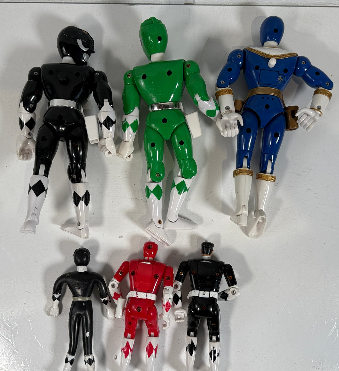 Figurines vintage Power Rangers Mighty Morphin – Lot de 5 (Bandai, 1993-1996)