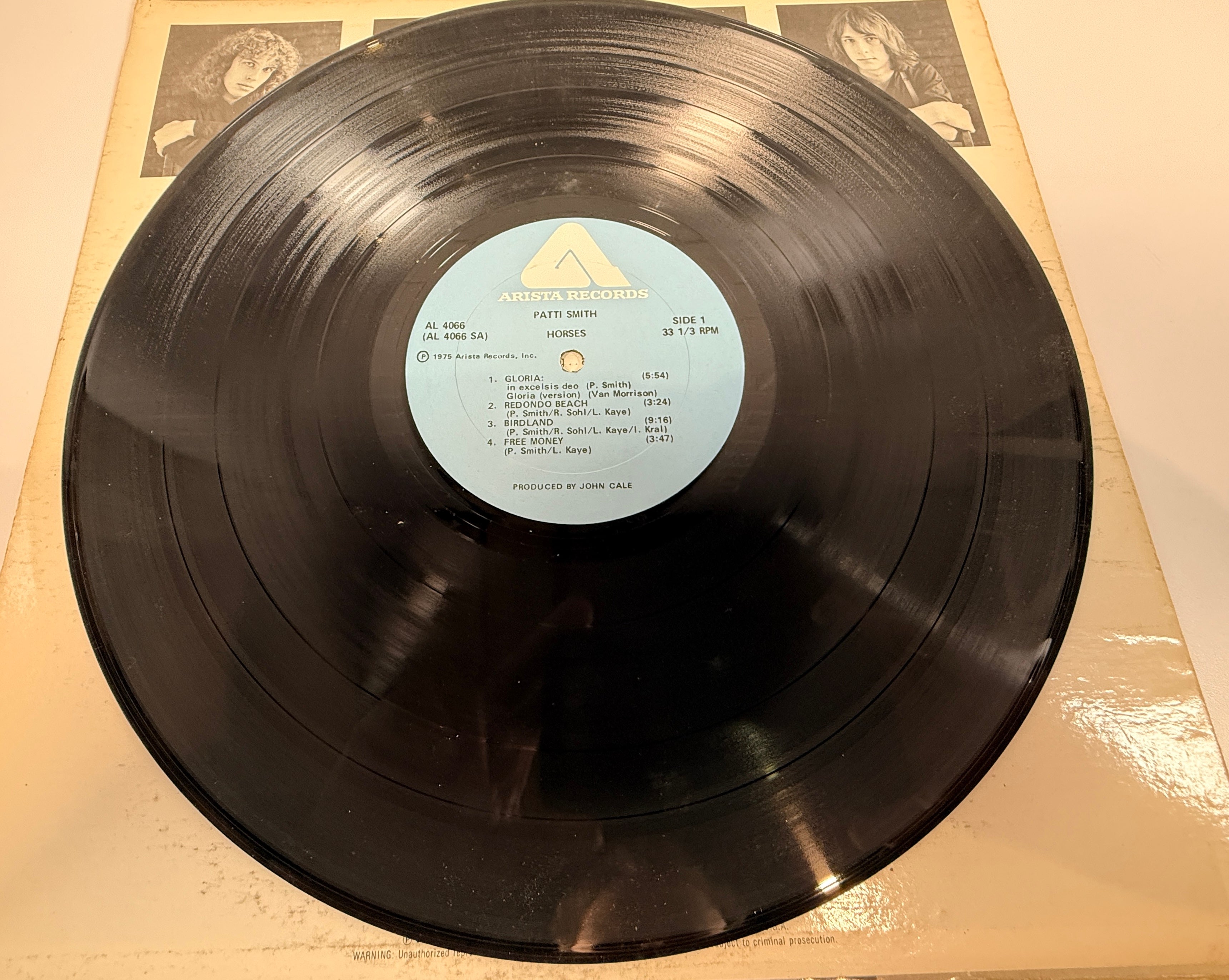 1975 Patti Smith Horses LP – Arista Punk Classic