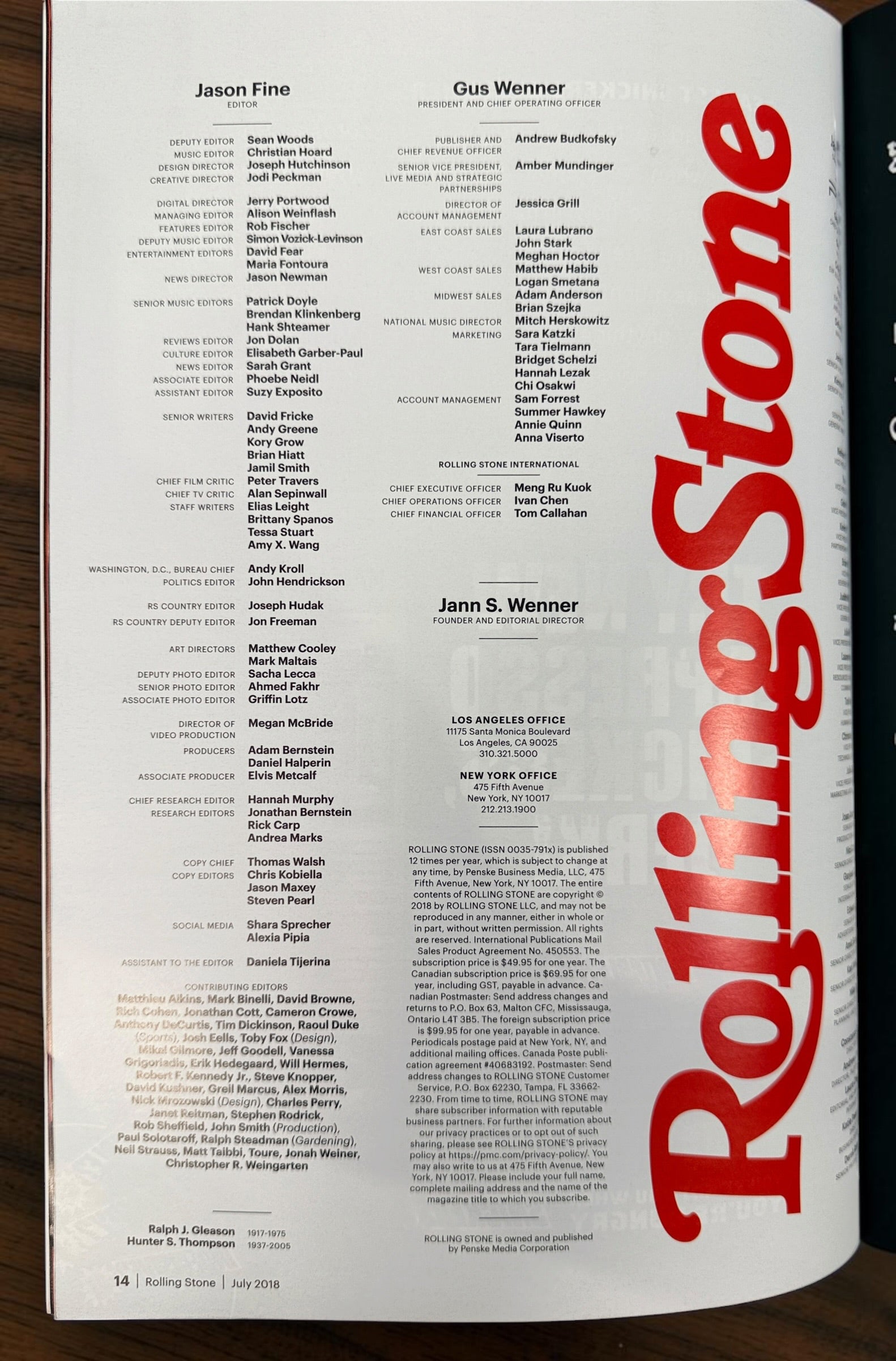 Shop Rolling Stone July 2018 issue #1317 featuring Cardi B and Offset, plus Johnny Depp. Original music magazine at Eco Depot Montreal.