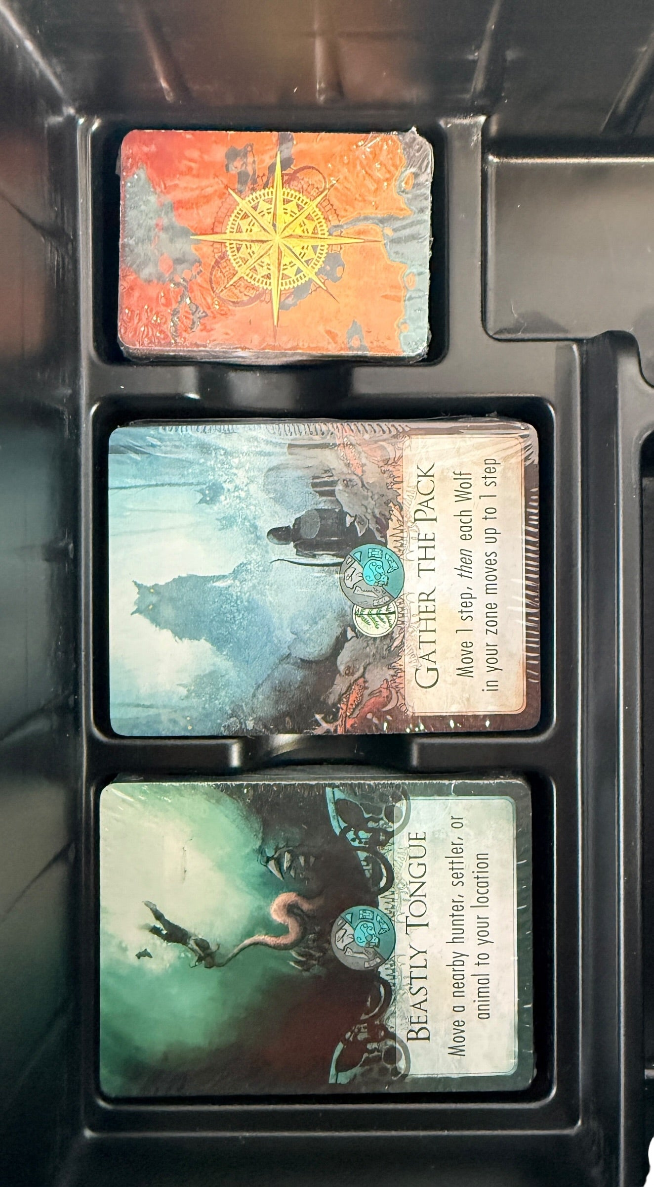 Beast asymmetric strategy board game by Studio Midhall. Complete VG+ copy with all cards, boards, and tokens. Fast hidden-movement fantasy gameplay.