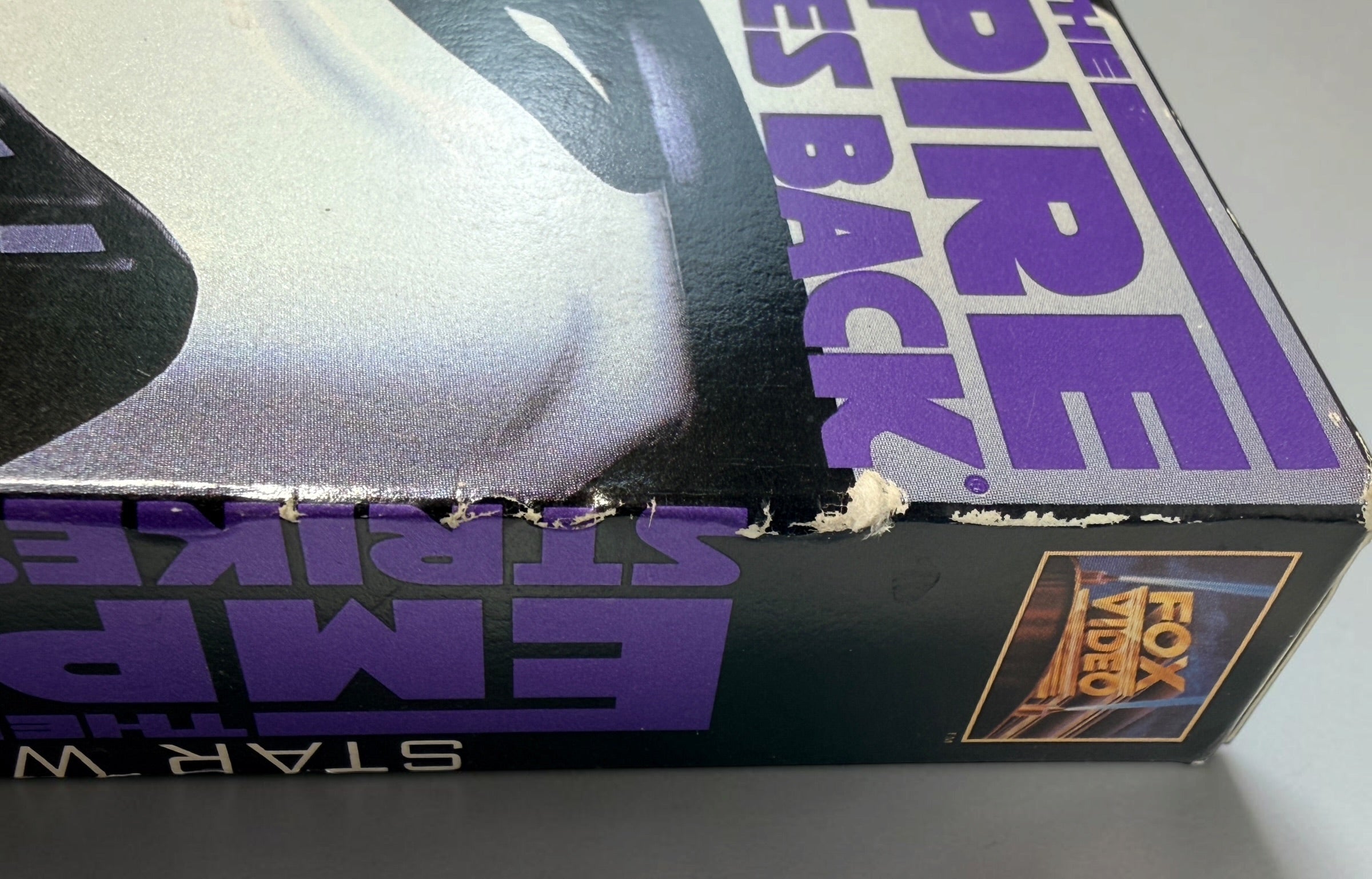 1995 Star Wars The Empire Strikes Back VHS, THX Digitally Mastered CBS/Fox release with original Stormtrooper slipcase. Vintage Star Wars collectible.