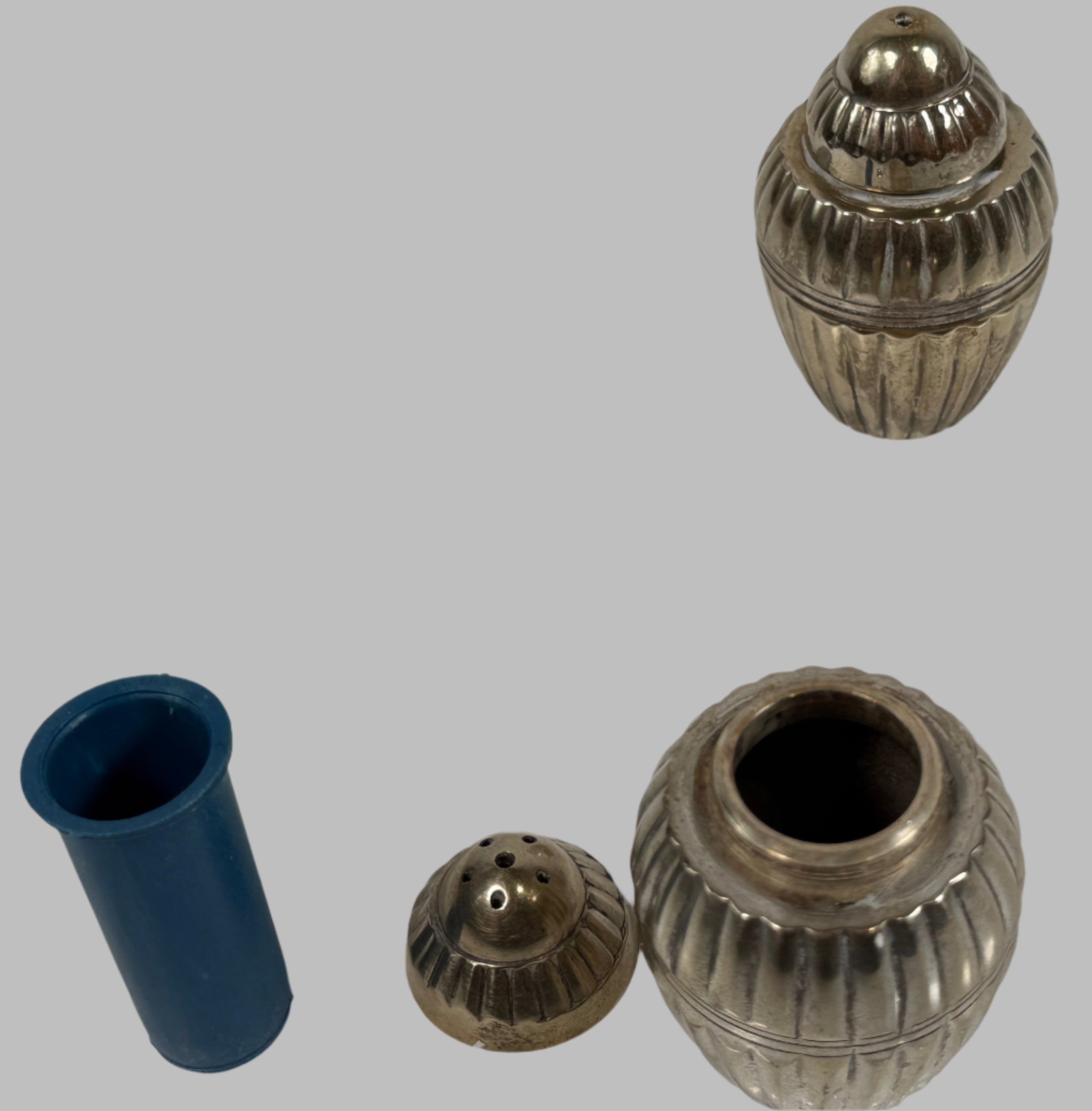 Vintage Brass Salt & Pepper Shakers – Mid-Century Tableware