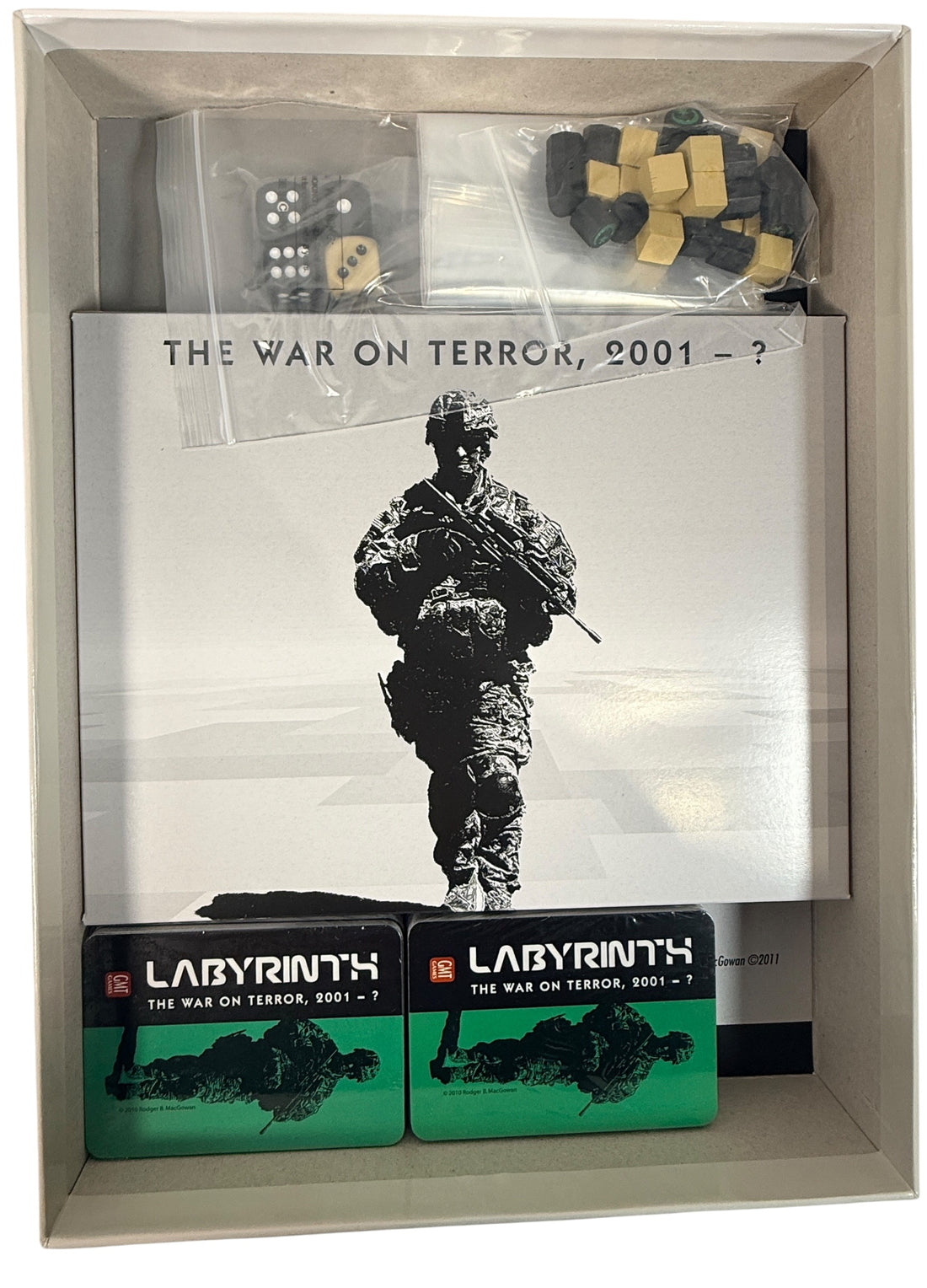 GMT Labyrinth The War on Terror 2nd Edition strategy board game. Complete, excellent condition, mounted map, solo or 2-player classic.
