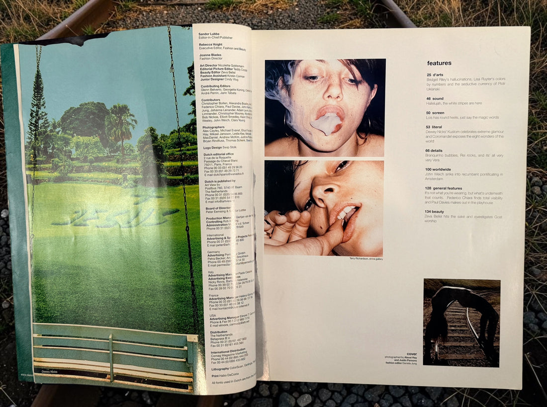 DUTCH Magazine No. 30 Nov/Dec 2000 featuring Karen Elson, Devon Aoki, The White Stripes and influential Y2K fashion photography.