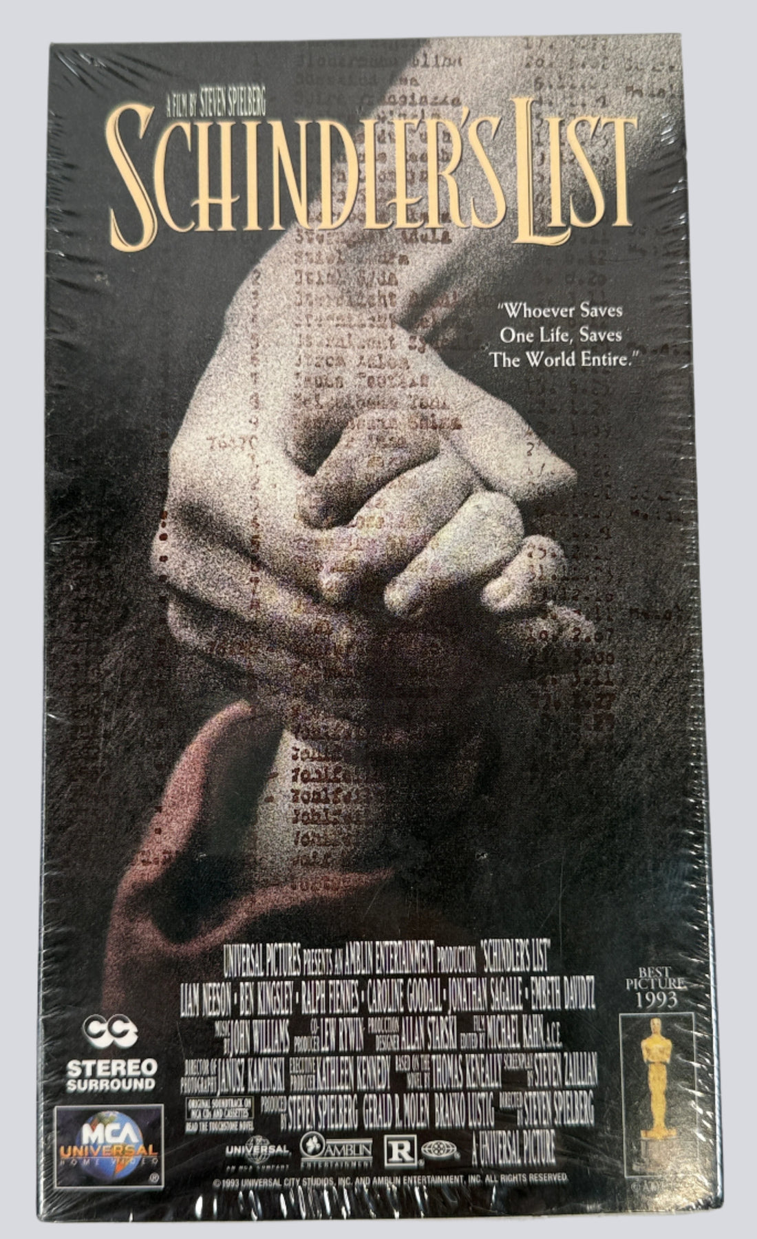 Schindler’s List (1993) – Sealed 2-Tape VHS Box Set – MCA Canada