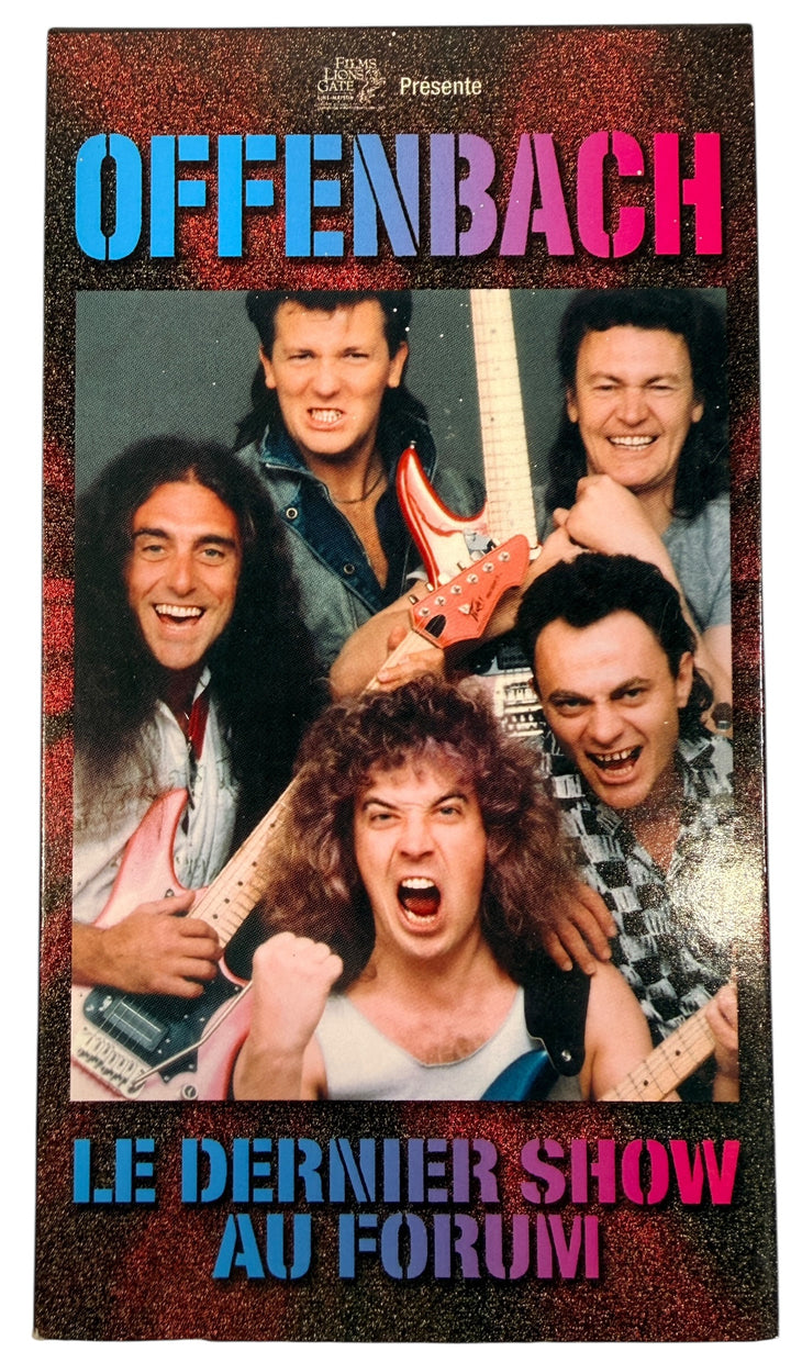 Vintage Offenbach Quebec rock concert VHS Le Dernier Show au Forum rare francophone music collectible Lions Gate release classic Canadian rock memorabilia