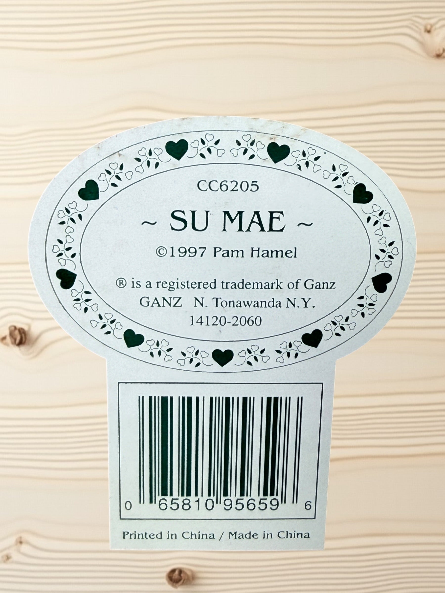 Poupée de collection GANZ, en porcelaine. Su Mae. Édition limitée 1997. Certificat d'authenticité inclus.
