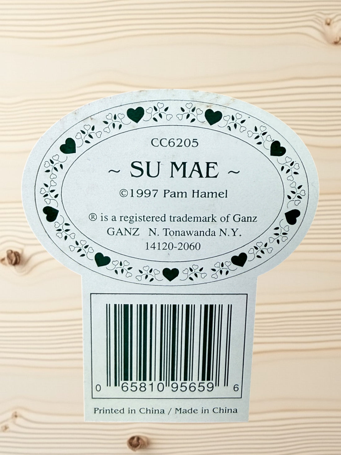 Poupée de collection GANZ, en porcelaine. Su Mae. Édition limitée 1997. Certificat d'authenticité inclus.