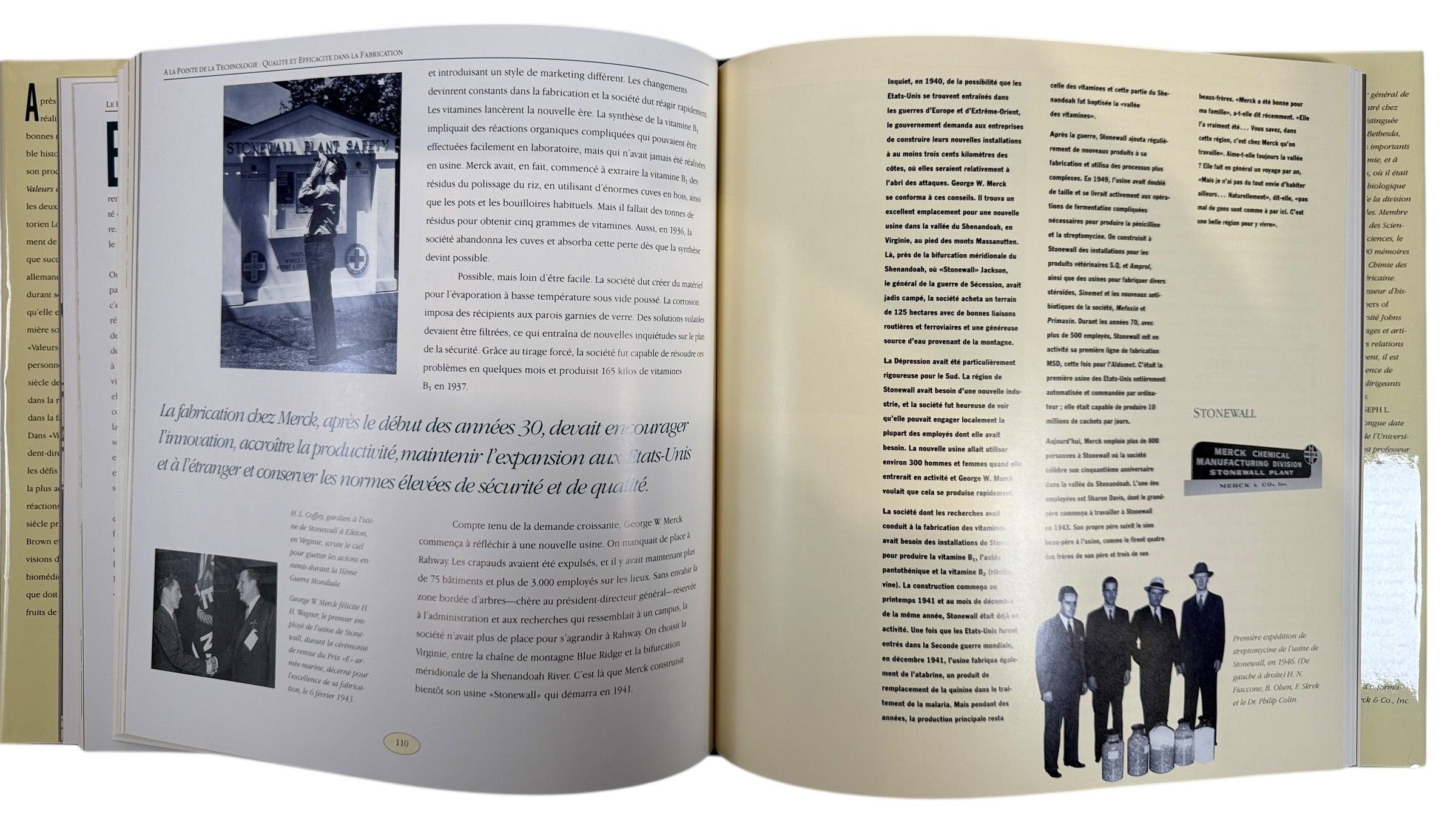 Vintage, Merck Pharmaceutical. Valeurs & Visions. French Edition