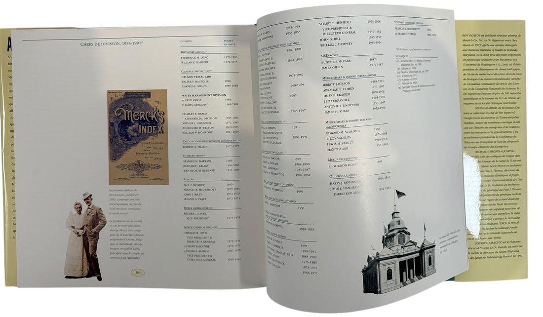 Vintage, Merck Pharmaceutical. Valeurs & Visions. French Edition