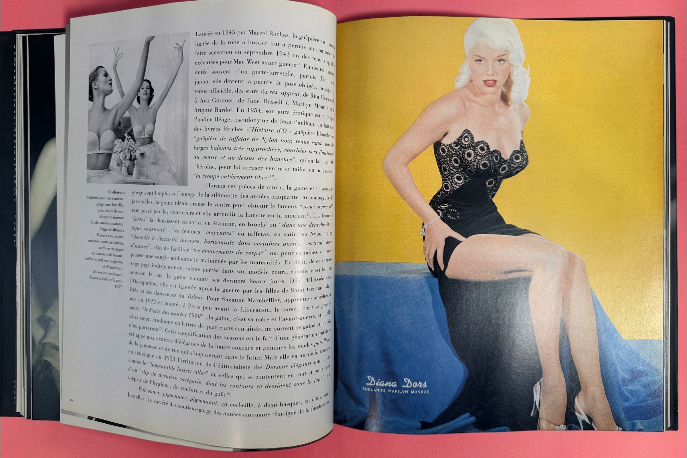 Farid Chenoune Les Dessous de la Féminité, Assouline 1998 hardcover. Illustrated French history of lingerie, corsetry and 20th-century fashion.